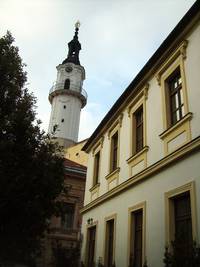 Altstadt und Feuerturm in Veszprém (Plattensee)